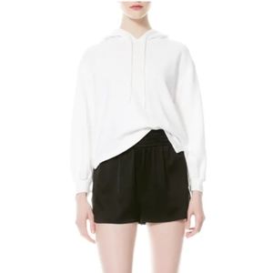 Alice + Olivia Elaine Cowl-Back Blouson Sleeve Hoodie